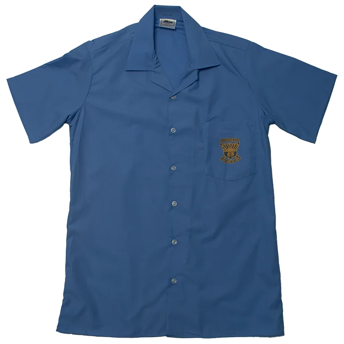 Fontainebleau School Short Sleeve Shirt Sky » Burgers Brothers