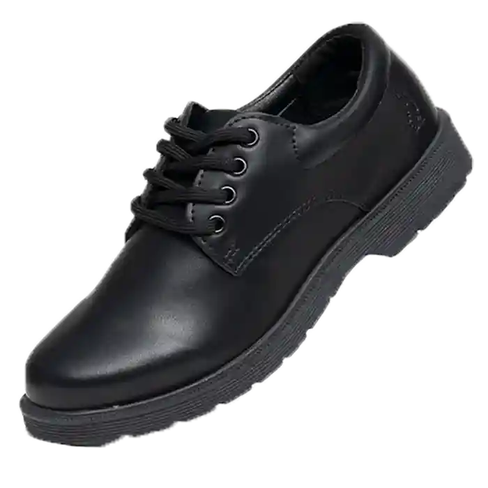 Hush Puppy Curtis School Shoes Black