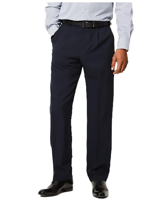 Trouser Double Pleat Navy