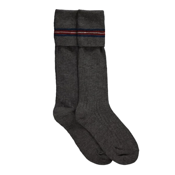 Parkview Jnr School Knee Grey Socks