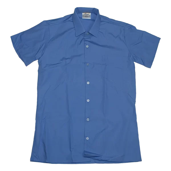 Randburg School Short Sleeve Top Button Shirt Sky