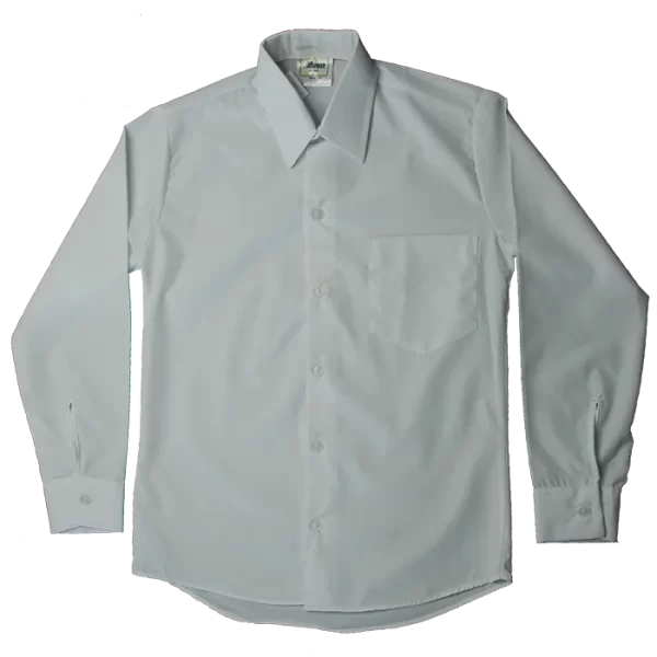 School Long Sleeve Top Button Shirt