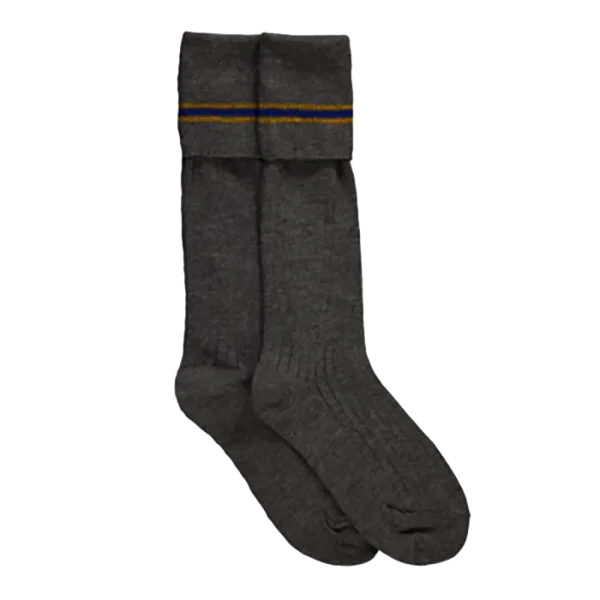 Unika School Knee Grey Socks